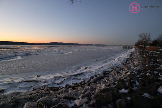 Frozen Hudson River Photography